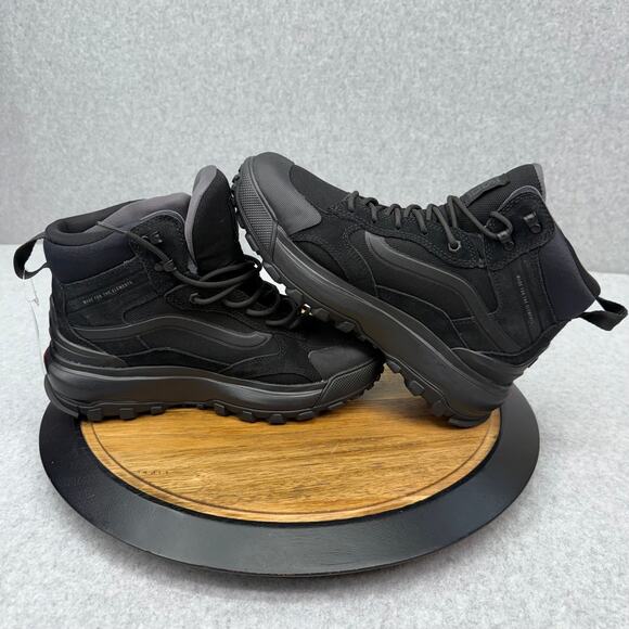 Vans MTE Crestline Waterproof Boots Triple Black Athletic Hiking Men’s Size 9 - Picture 6 of 7